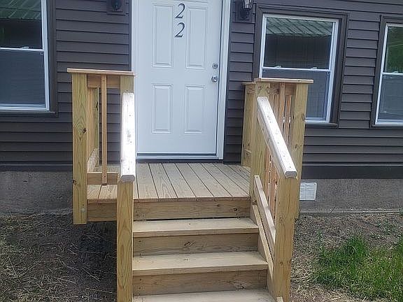 Front porch & door