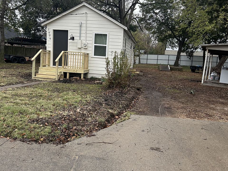 Before new driveway was poured.