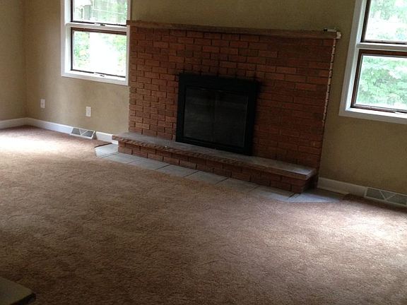entertainment room with fireplace