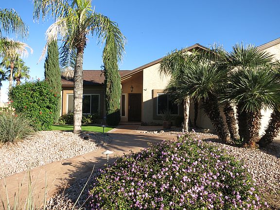 View from the curb.  Corner lot.