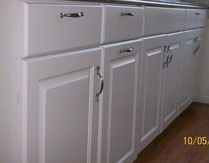 New cabinets and hardware