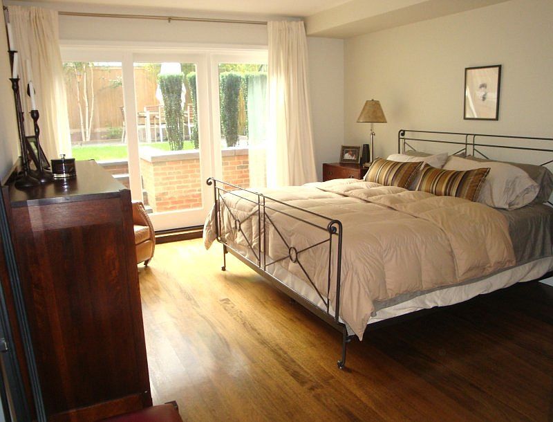 large bedroom, easily fits king bed