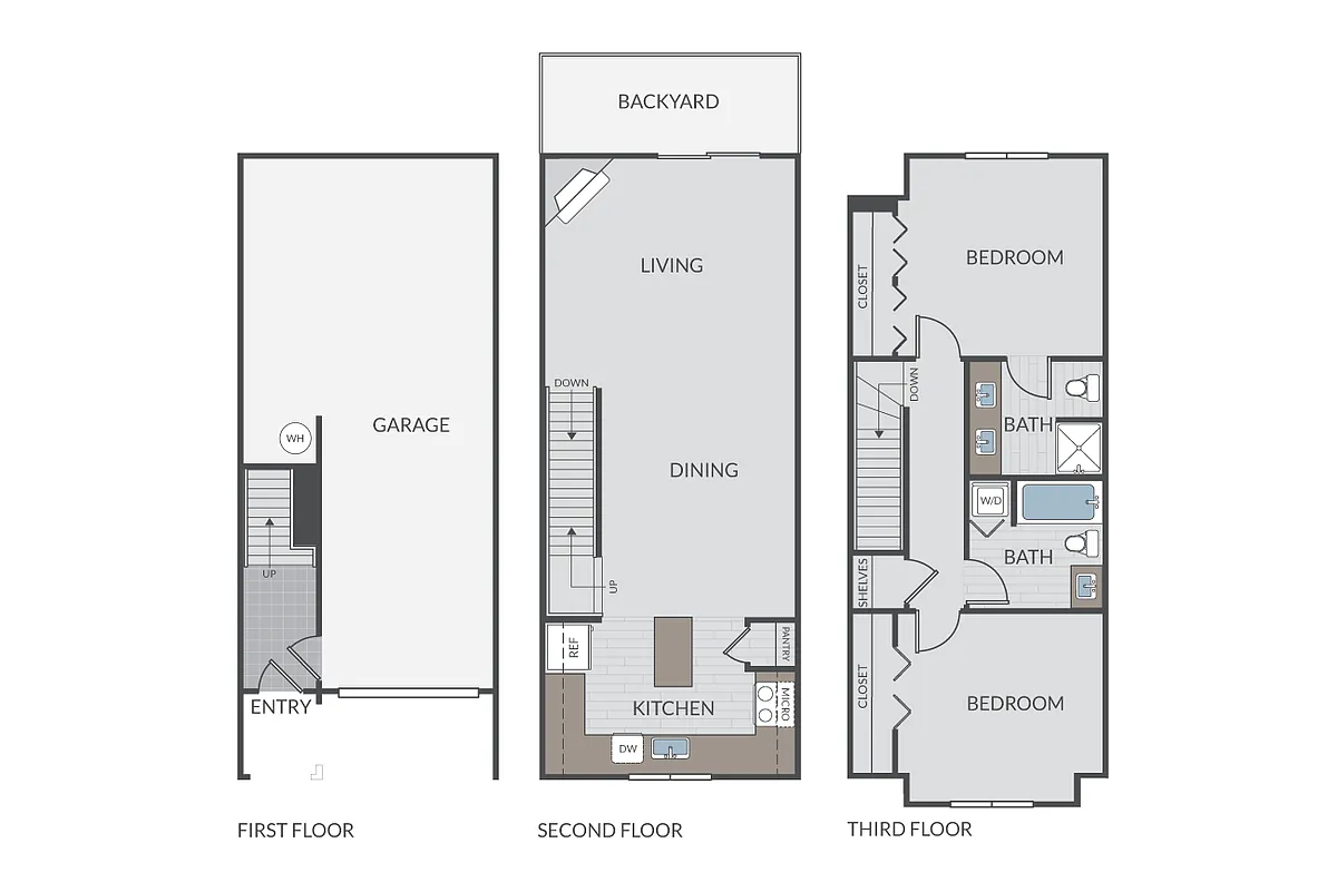 Floor plan Heather Townhome