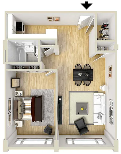 Floor plan 725 Layout
