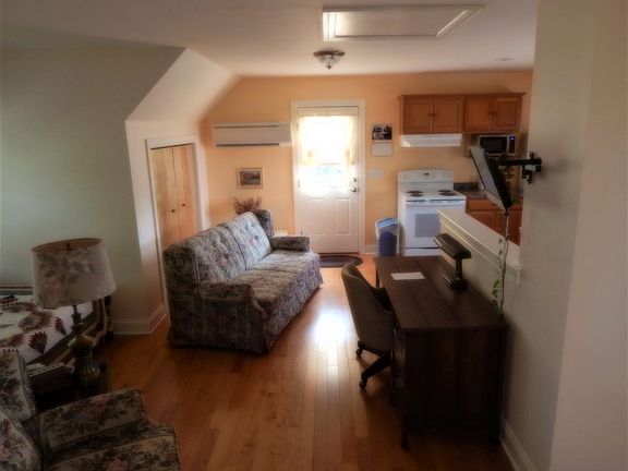 Living area includes a full-size desk