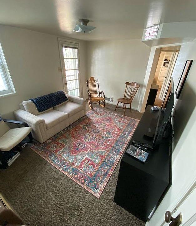 West entrance into living room