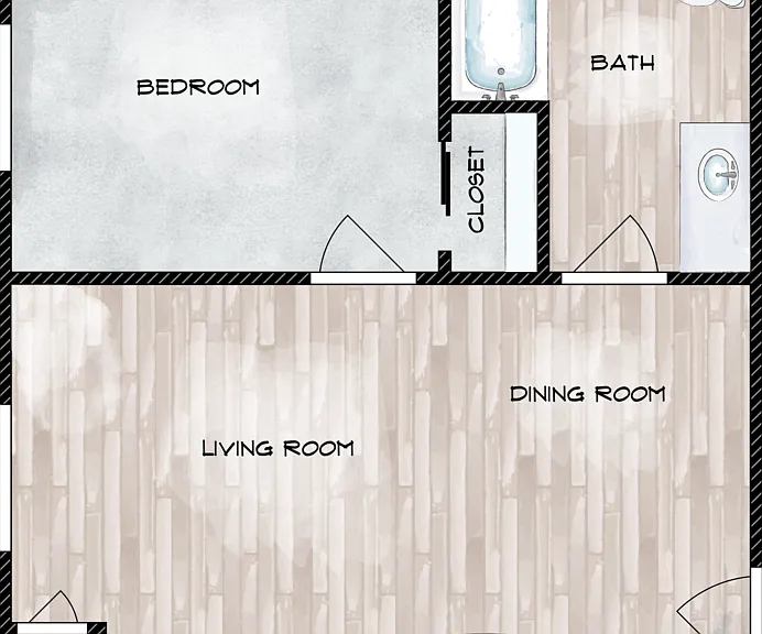 A1 I Street Floorplan Diagram