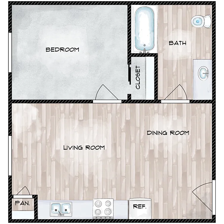 Floor plan A1 I Street