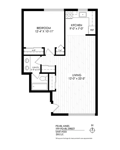 Floor plan 1 Bedroom