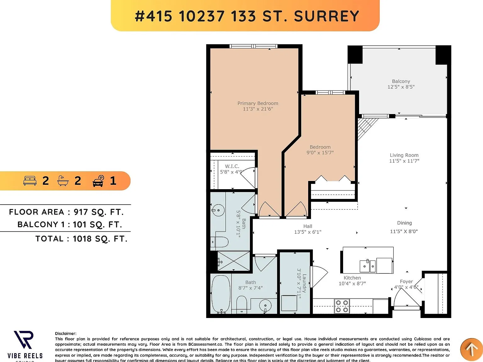 2 bed, 917 sqft, $2,400 — Photo 2