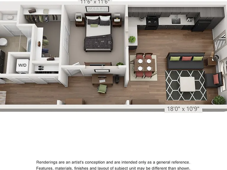 Muse - A3 - 1 Beds - 1 Baths - 842 Sq. ft.