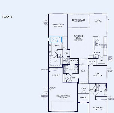 Refuge Floor Plan, Quick Move-In Home, Floor 1