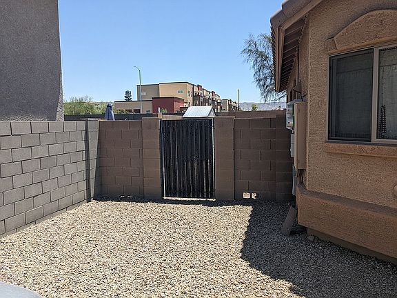 Gate to back.