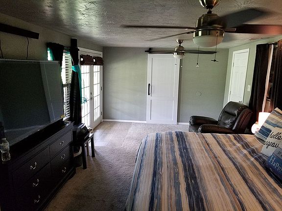 Master bedroom leads to the 