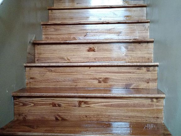 brand new hardwood stairs