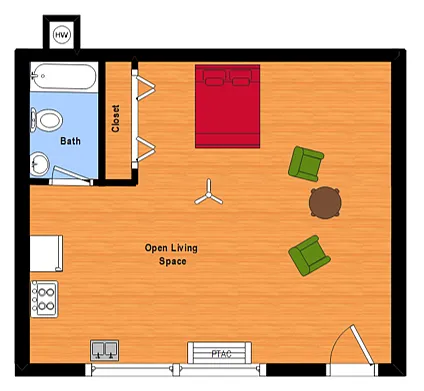 Floor plan Studio