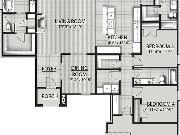 Claudet III A - Floor Plan - DSLD Homes