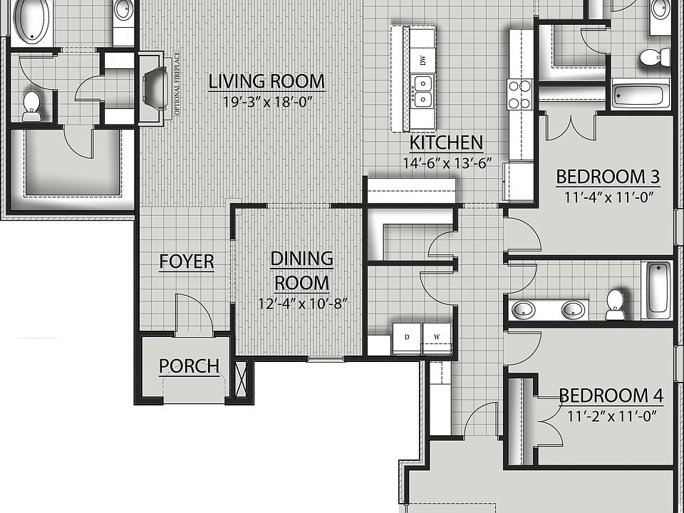Claudet III A - Floor Plan - DSLD Homes