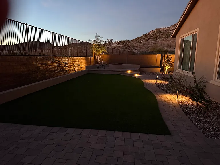 Back yard @ night