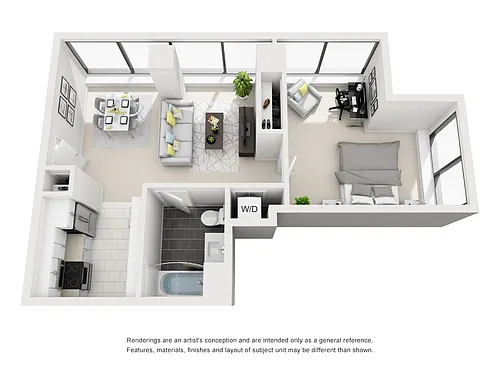 Floor plan 1 Bedroom