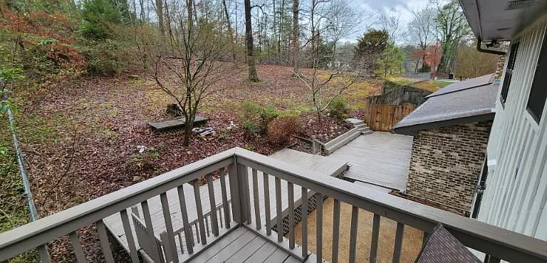 View from deck off of main bedroom