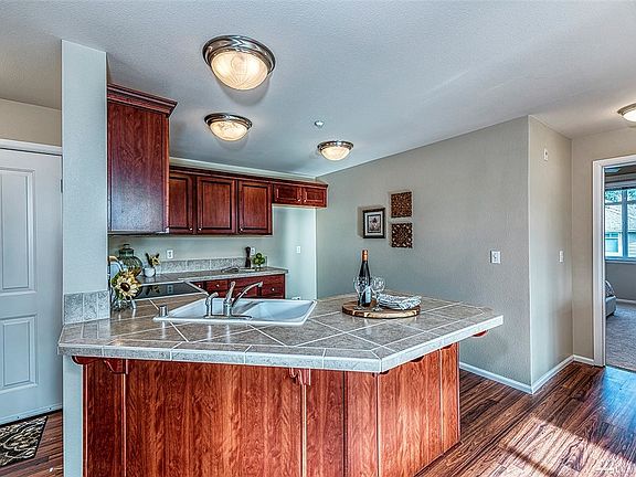 The cook is never out of the action in this open kitchen.