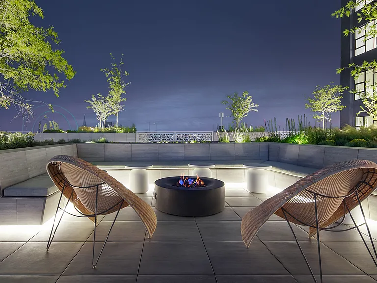 SOLMAR Fire Pit at Dusk