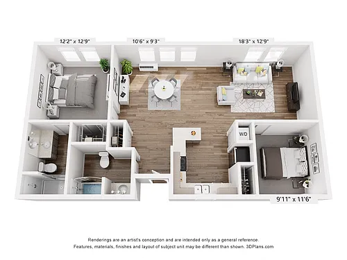 Floor plan 2X2