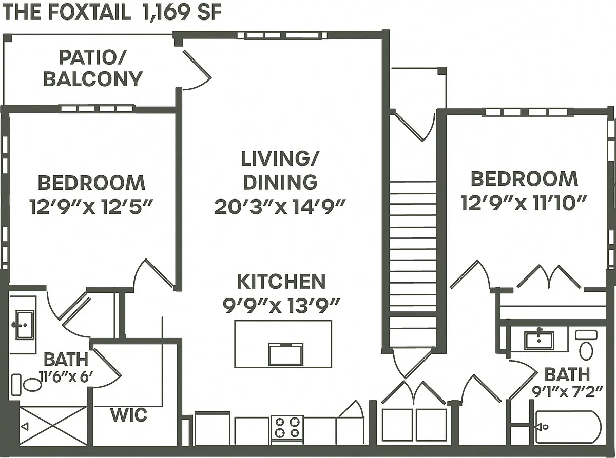 Floor plan The Foxtail