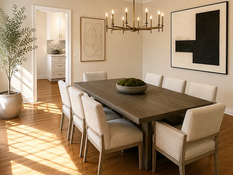 Unit #504 MASSIVE formal dining room off the kitchen