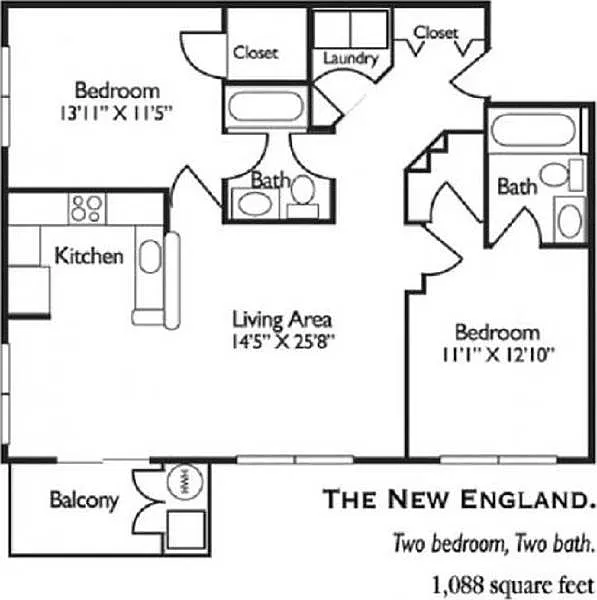 Floor plan The New England