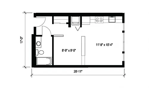 Floor plan Executive Studio B1