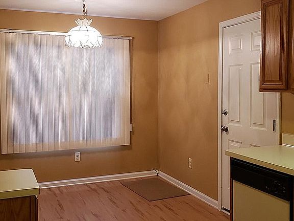 Dining area by window.