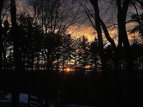 Sunset from porch 