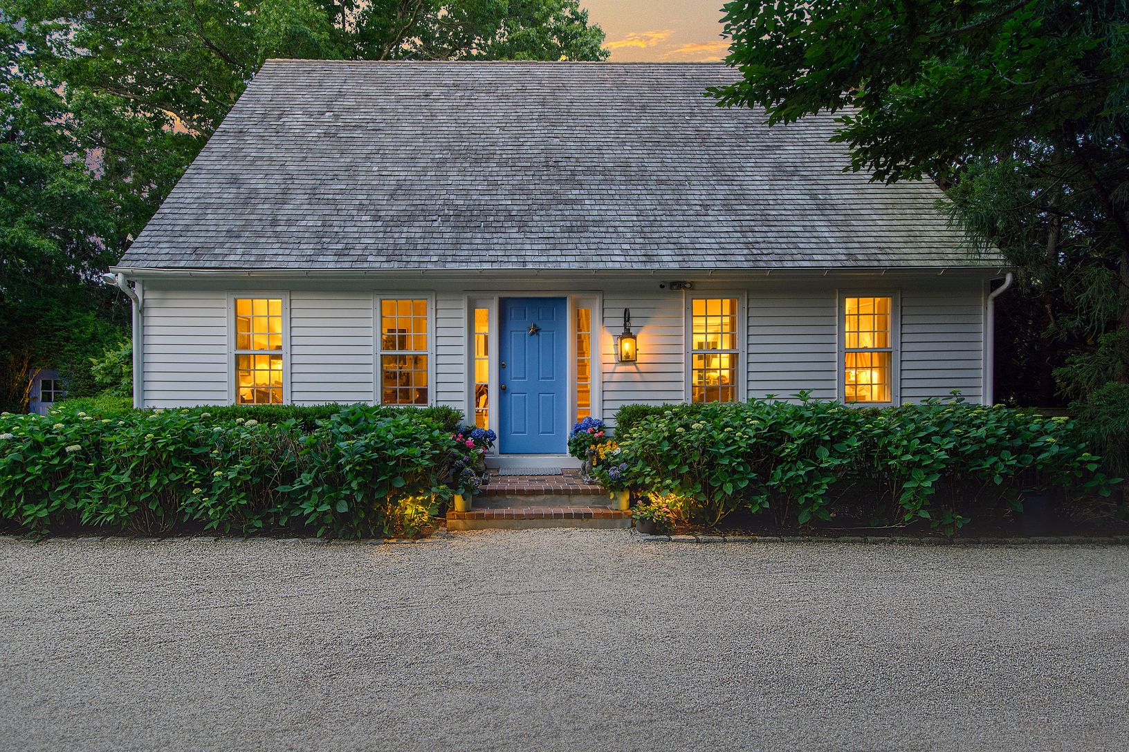 Front aspect with parking court