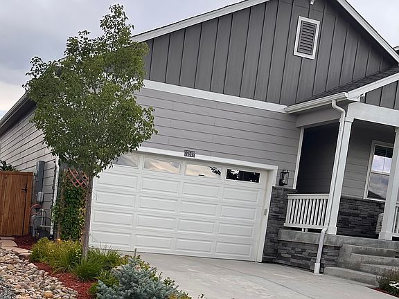 Professional gardening left size and garage for 2 cars