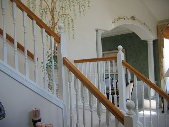 Grand entry w/ mural.