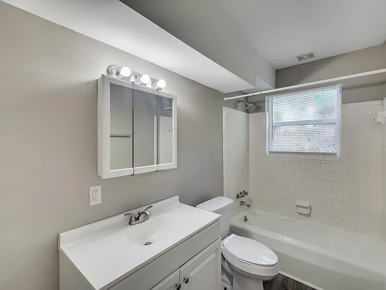 Full Bathroom with a Medicine Cabinet