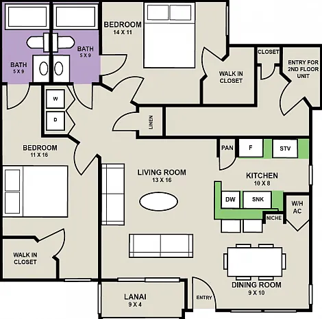 The Osprey 2 Bed/2 Bath The Osprey 2 Bed/2 Bath