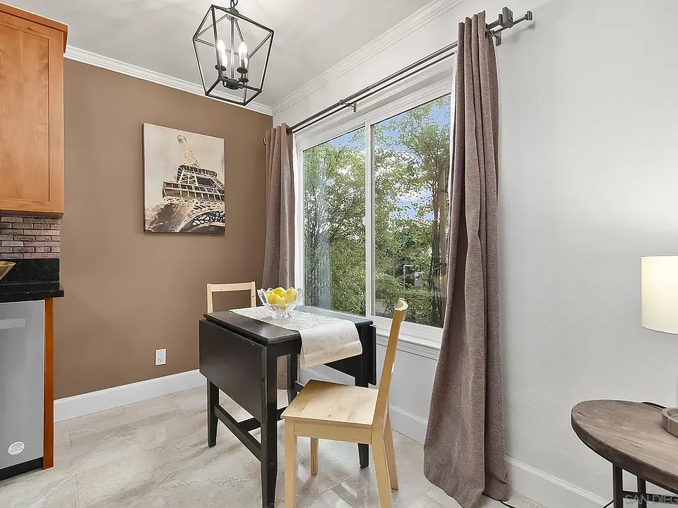 Dining area from living area.
