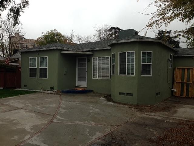 front of the house