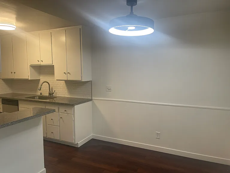 New Modern Light Fixture/ Fan in Breakfast Room