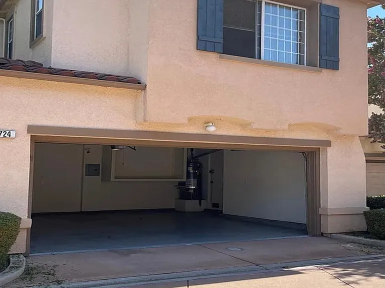 Attached two car garage
