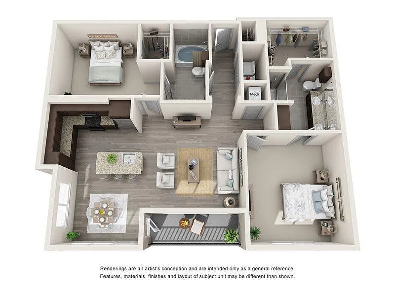 Floor plan Ray 2x2