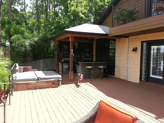 Built in hot tub