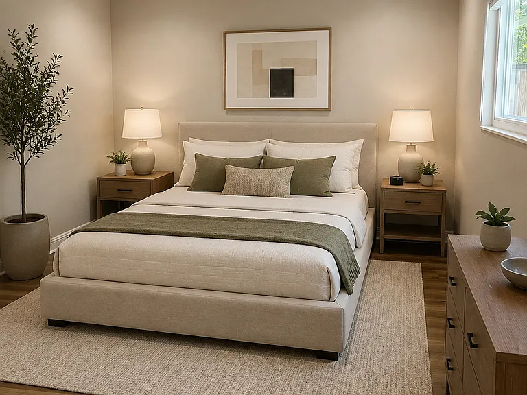 AI Generated Picture Primary Bedroom.