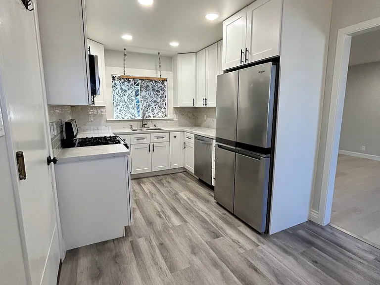 whole new kitchen with new fridge