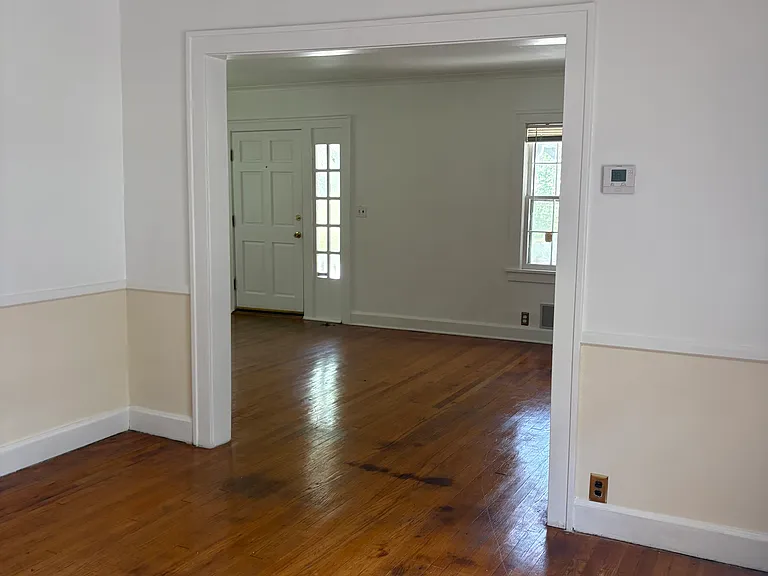 View from dining room into living room.