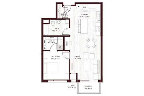 Floor plan Prosecco