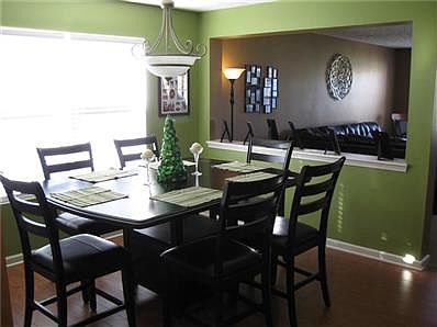 Bright and beautiful dining area with enough room for a pub table that seats 6!